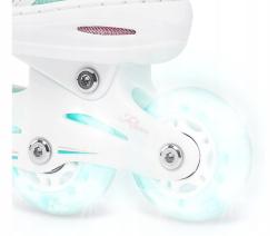 Raven Zoya Mint 2v1 dětské brusle - LED kolečka