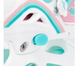 Raven Zoya Mint 2v1 dětské brusle - LED kolečka