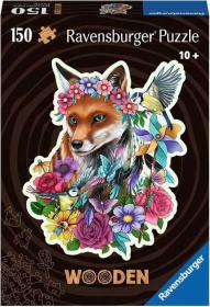 Ravensburger DŘEVO Puzzle 150 dílků Barevná liška 27x20cm skládačka Ravensburger DŘEVO Puzzle 150 dílků Barevná liška 27x20cm skládačka