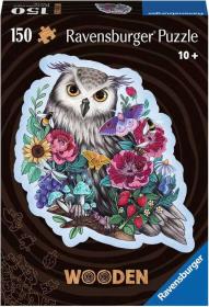 Ravensburger DŘEVO Puzzle 150 dílků Tajemná sova 27x20cm skládačka Ravensburger DŘEVO Puzzle 150 dílků Tajemná sova 27x20cm skládačka