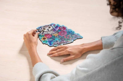 Ravensburger DŘEVO Puzzle 150 dílků Tajemná sova 27x20cm skládačka
