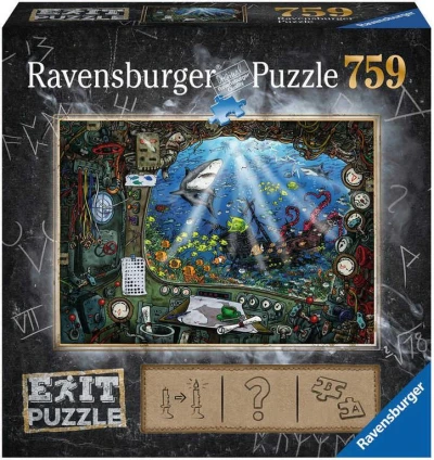 Ravensburger Hra puzzle únikové V ponorke 759 dielikov 70x50cm skladačka 2v1 Ravensburger Hra puzzle únikové V ponorke 759 dielikov 70x50cm skladačka 2v1