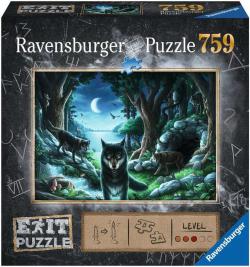 Ravensburger Hra puzzle únikové Vlk 759 dílků 70x50cm skládačka 2v1