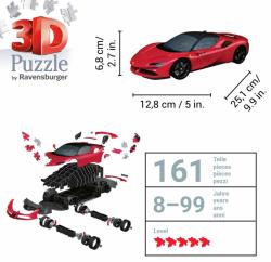 Ravensburger Puzzle 3D Auto Ferrari SF 90 Stradale 108 dílků
