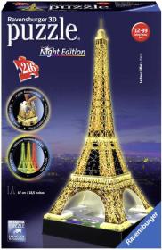 Ravensburger Puzzle 3D Eiffelova věž Noční edice 216 dílků Ravensburger Puzzle 3D Eiffelova věž Noční edice 216 dílků