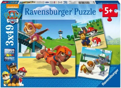 Ravensburger Puzzle 3x49 dielikov Tlapková patrola: Psí tím 21x21cm 3v1 Ravensburger Puzzle 3x49 dielikov Tlapková patrola: Psí tím 21x21cm 3v1