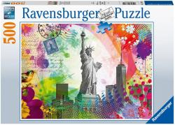 Ravensburger Puzzle Pohlednice z New Yorku 500 dílků 49x36cm skládačka