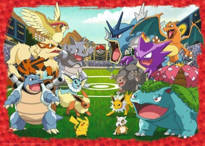 Ravensburger Puzzle Pokémon Poměr síly 1000 dílků 70x50cm skládačka