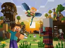 Ravensburger Puzzle XXL Minecraft Stavba a dobrodružství 150 dílků 49x36cm