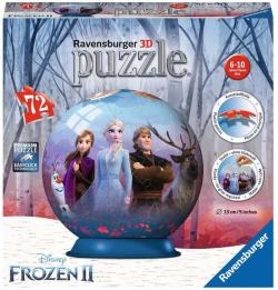 Ravensburger Puzzleball 3D Frozen 2 skládačka 72 dílků plast