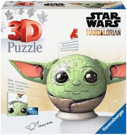 Ravensburger Puzzleball 3D Star Wars Baby Yoda Pokeball skládačka 72 dílků
