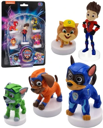 Razítko figurka Tlapková Patrola (Paw Patrol) set 5ks na kartě 12 druhů Razítko figurka Tlapková Patrola (Paw Patrol) set 5ks na kartě 12 druhů