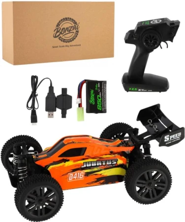 RC Auto Buggy Bonzai Jubatus na vysílačku 2,4GHz 4x4 na baterie Oranžové RC Auto Buggy Bonzai Jubatus na vysílačku 2,4GHz 4x4 na baterie Oranžové