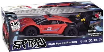 RC Auto červené mlhový efekt na vysílačku 2,4GHz na baterie Světlo Zvuk