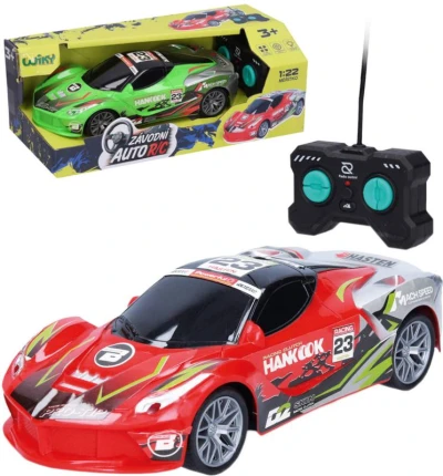 RC Auto Hankook závodní na vysílačku 27MHz na baterie Světlo 2 barvy RC Auto Hankook závodní na vysílačku 27MHz na baterie Světlo 2 barvy