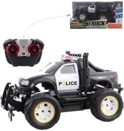 RC Auto jeep policejní off-road na vysílačku 27MHz 1:16 na baterie Světlo