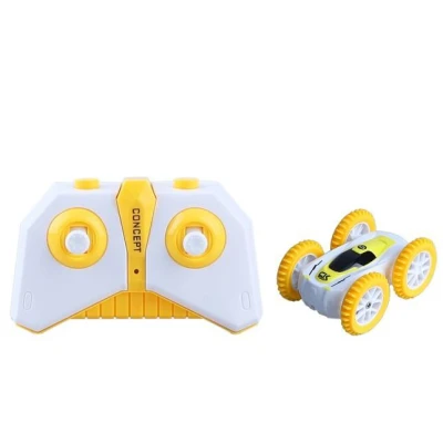 RC Auto kaskadérské mini na vysílačku žuté přetáčení 360 stupnů