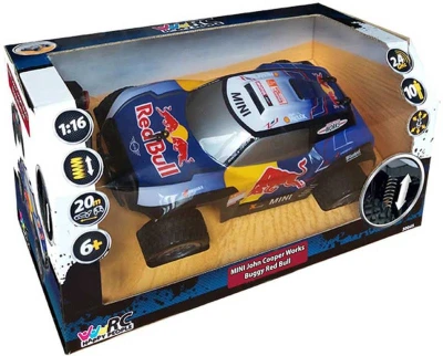 RC Auto MINI JCW Buggy Red Bull na vysílačku 2,4GHz na baterie 1:16