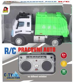 RC Auto popelářské 27MHz na vysílačku 1:64 na baterie Světlo