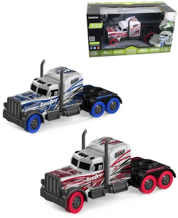 RC Auto tahač 20cm na vysílačku 2,4GHz na baterie USB 2 barvy RC Auto tahač 20cm na vysílačku 2,4GHz na baterie USB 2 barvy