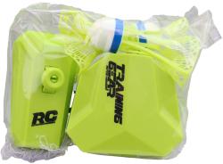 RC Badminton trenažér závěsný set se 2 košičky na baterie Světlo