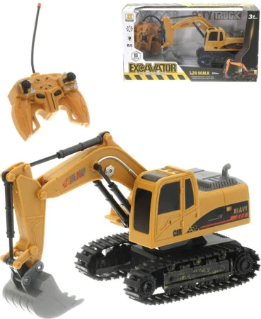 RC Bagr pracovní stroj na vysílačku 27MHz 6 funkcí na baterie Světlo USB RC Bagr pracovní stroj na vysílačku 27MHz 6 funkcí na baterie Světlo USB
