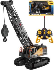 RC Jeřáb stavební pásový na vysílačku 40MHz na baterie Světlo