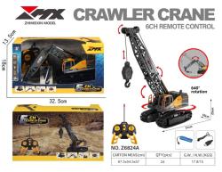 RC Jeřáb stavební pásový na vysílačku 40MHz na baterie Světlo