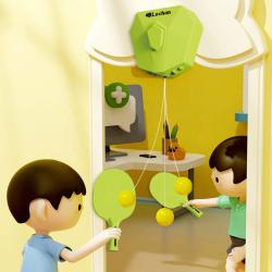 RC Ping pong trenažér set 2 pálky + 2 míčky na vysílačku na baterie