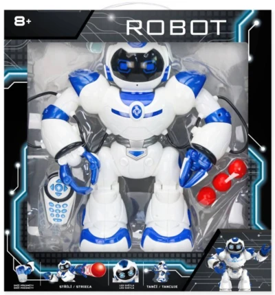 RC Robot interaktivní kosmonaut tančí střílí na baterie Světlo Zvuk