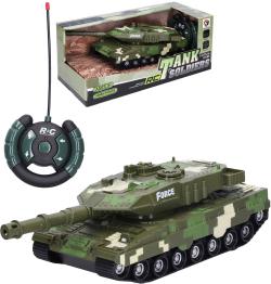 RC Tank s efekty na vysílačku 27MHz na baterie Světlo Zvuk