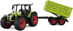 RC Traktor Claas set s vlečkou na vysílačku 2,4GHz na baterie Světlo