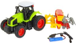 RC Traktor s lištou na vysílačku 27MHz 1:16 na baterie USB Světlo Zvuk