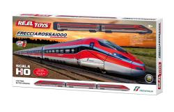 RE.EL Toys Frecciarossa 1000 licencovaný vlak v měřítku H0 na baterie, vlak 91cm, dráha 5m RE.EL Toys Frecciarossa 1000 licencovaný vlak v měřítku H0 na baterie, vlak 91cm, dráha 5m