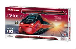 RE.EL Toys ItaloEVO licencovaný vlak v měřítku H0 na baterie, vlak 94cm, dráha 5m