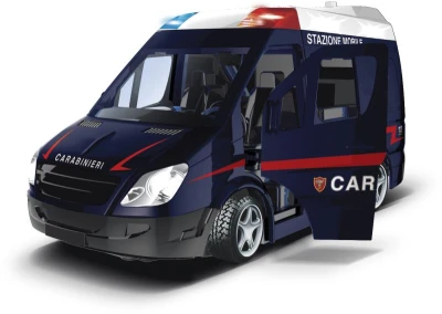RE.EL Toys mobilní policejní jednotka Carabinieri 1:20 se světly a zvuky natahovací RE.EL Toys mobilní policejní jednotka Carabinieri 1:20 se světly a zvuky natahovací