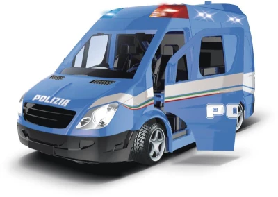 RE.EL Toys mobilní policejní jednotka Polizia 1:20 se světly a zvuky natahovací RE.EL Toys mobilní policejní jednotka Polizia 1:20 se světly a zvuky natahovací