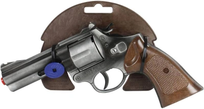 Revolver policejní kovový Gold Collection 12 ran dětská zbraň kapslovka