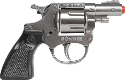 Revolver policejní kovový na kapsle 8 ran dětská zbraň kapslovka