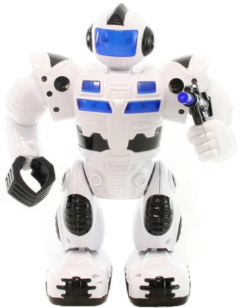 Robot bojový Pioneer chodící 23cm na baterie Světlo Zvuk
