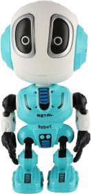 Robot Echo modrý kovový opakující věty na baterie Světlo Zvuk