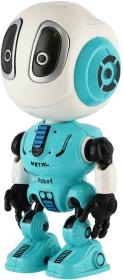 Robot Echo modrý kovový opakující věty na baterie Světlo Zvuk