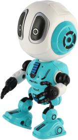 Robot Echo modrý kovový opakující věty na baterie Světlo Zvuk