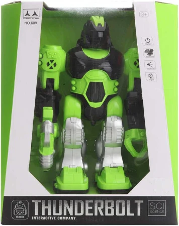 Robot zelený chodící 26cm pohybuje rukama na baterie Světlo Zvuk Robot zelený chodící 26cm pohybuje rukama na baterie Světlo Zvuk