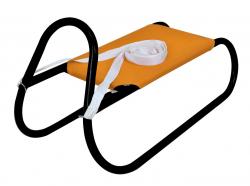 Rulyt Kovové saně 62 cm oranžovo-černé
