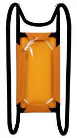 Rulyt Kovové saně 62 cm oranžovo-černé
