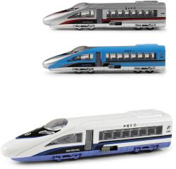 Rychlovlak 12cm kovový vláček volný chod 3 druhy v plastovém boxu