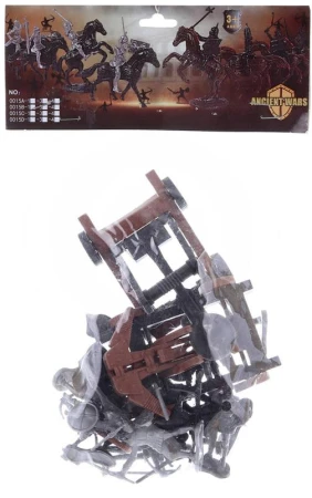 Rytíři akční figurky 6cm s bojovými vozy herní set v sáčku