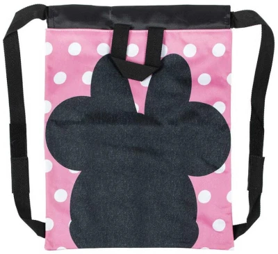 Sáček na přezůvky Minnie Mouse sportovní stahovatelný vak na záda 27x33cm