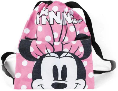 Sáček na přezůvky Minnie Mouse sportovní stahovatelný vak na záda 27x33cm